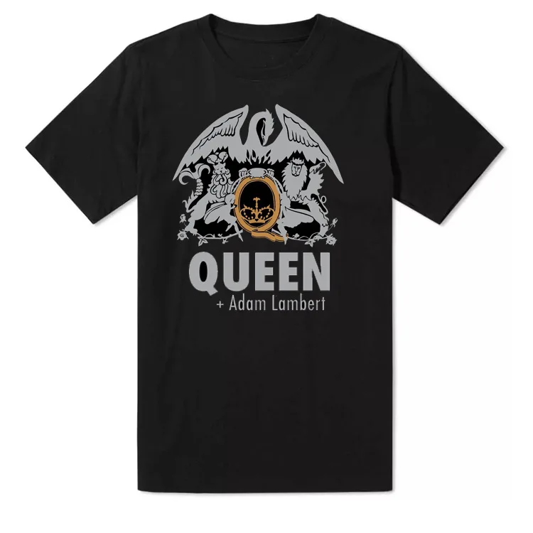 Mens Streetwear Loose Half Sleeve T-shirts popular logo printed trend short sleeve Cotton Tee Men rock bands t-shirt