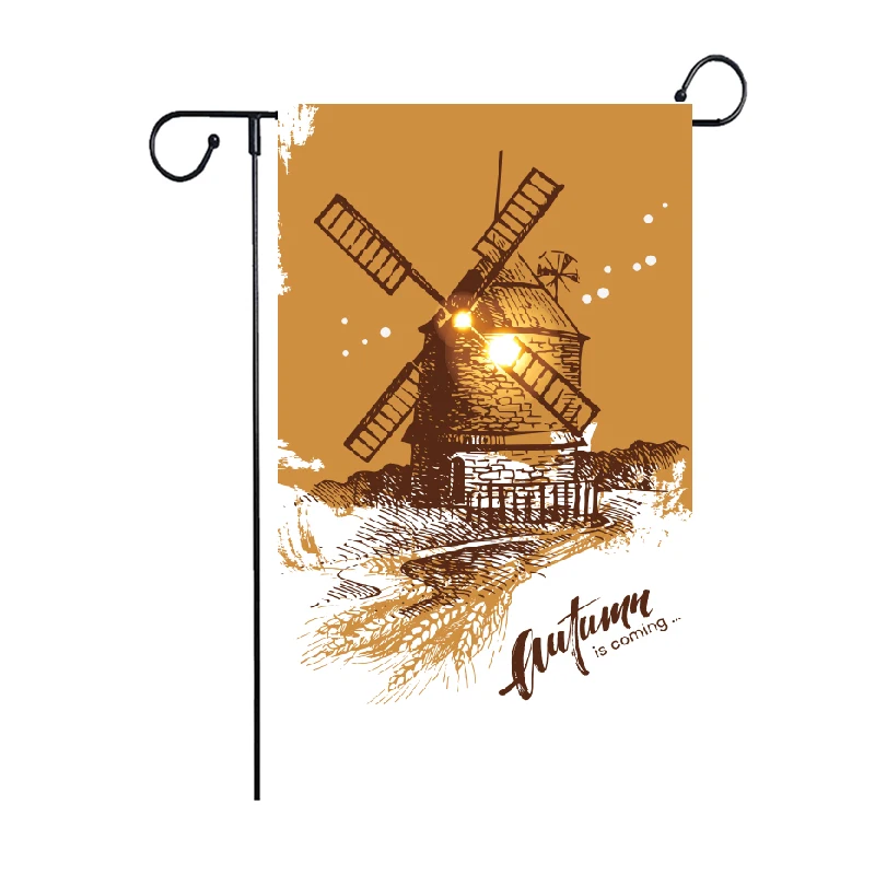 Autumn Garden Flag Collection Customizable Banners for a Scenic Garden