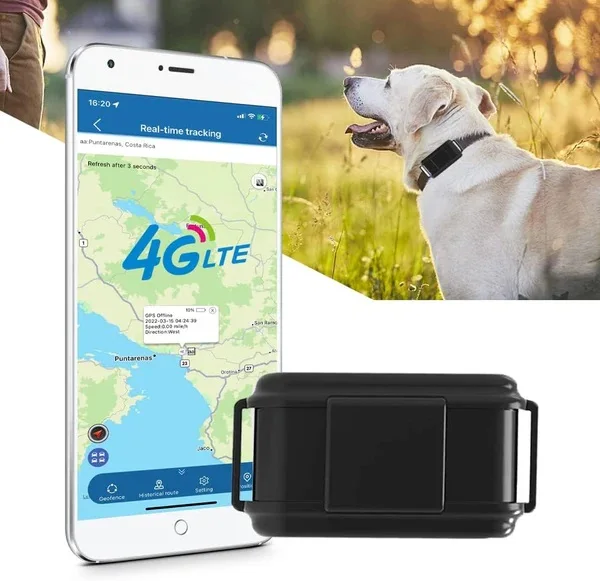 Winnes Waterproof TK919 4G Dog GPS Tracker Pet Collar Accessories for Hound Tracking with smart geo fence real time Tracking