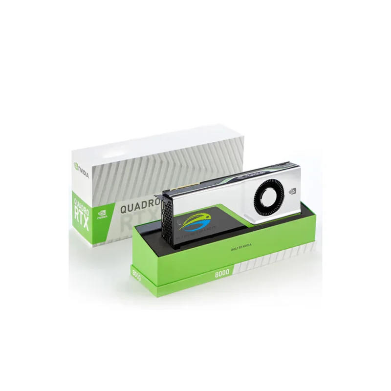 PNY Nvi-dia Quadro RTX 8000 48 Гб 384-бит видеокарта GPU для ноутбука Новая VGA выходной интерфейс Вентилятор Кулер в наличии