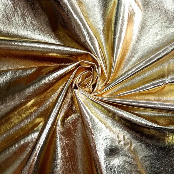 380t 100 Nylon Taffeta Gold Printing Fabric 20d Nylon Metal Silver Fashion Fabric For Coat