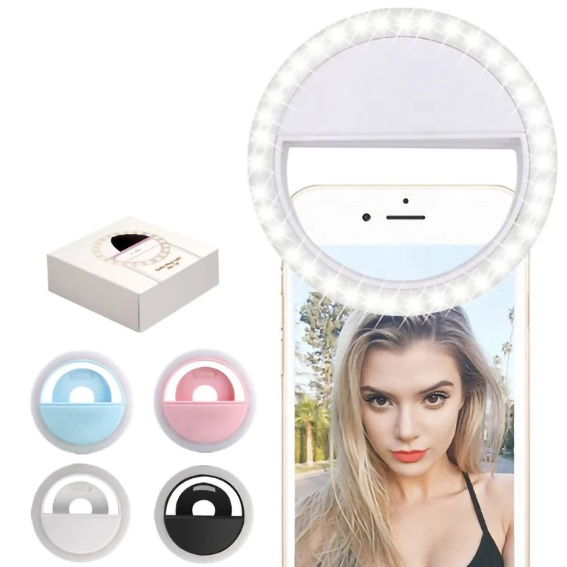 Лидер продаж, кольцевой светильник для селфи для телефона, светодиодный светильник для телефона для макияжа