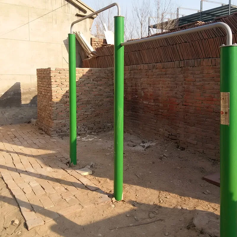 Street Workout Park Outdoor Fitness Double Height Chin Up Bars