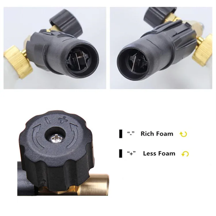 SHAN DUN car wash foam gun foam lance sprayer Karchere snow foam cannon with transparent bottle