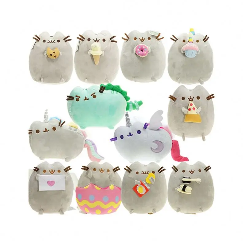Pusheens Cats Plush Doll New Anime Cartoon Pusheens Mascot Soft Stuffed Animals Cat Plush Toys Decoration for Kids Gifts