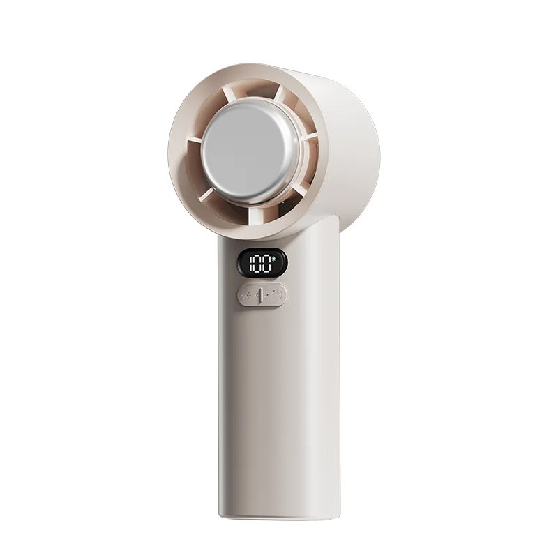 New Mini USB Portable 100 Gear Endless Adjustable 6m/s Wind Semiconductor Refrigeration Turbo Rechargeable Handheld Cooling Fan