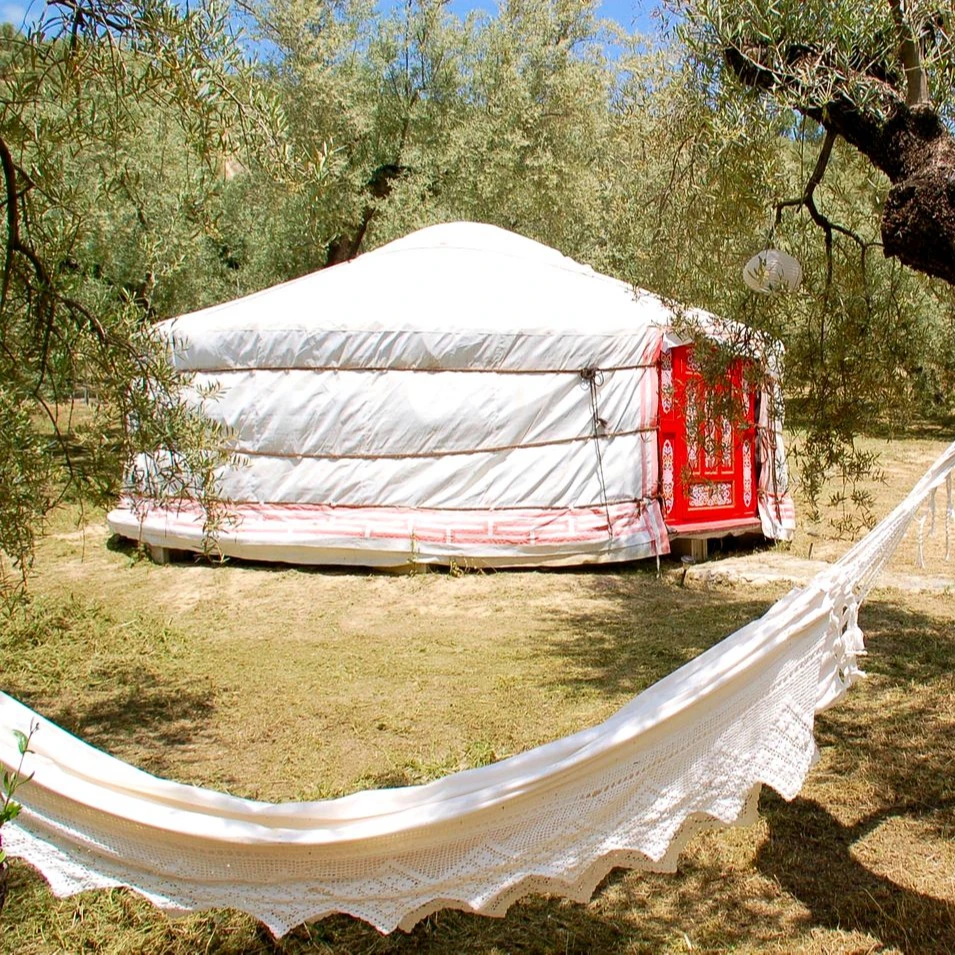 Factory price 5-7 person mongolian yurt tent for outdoor travel