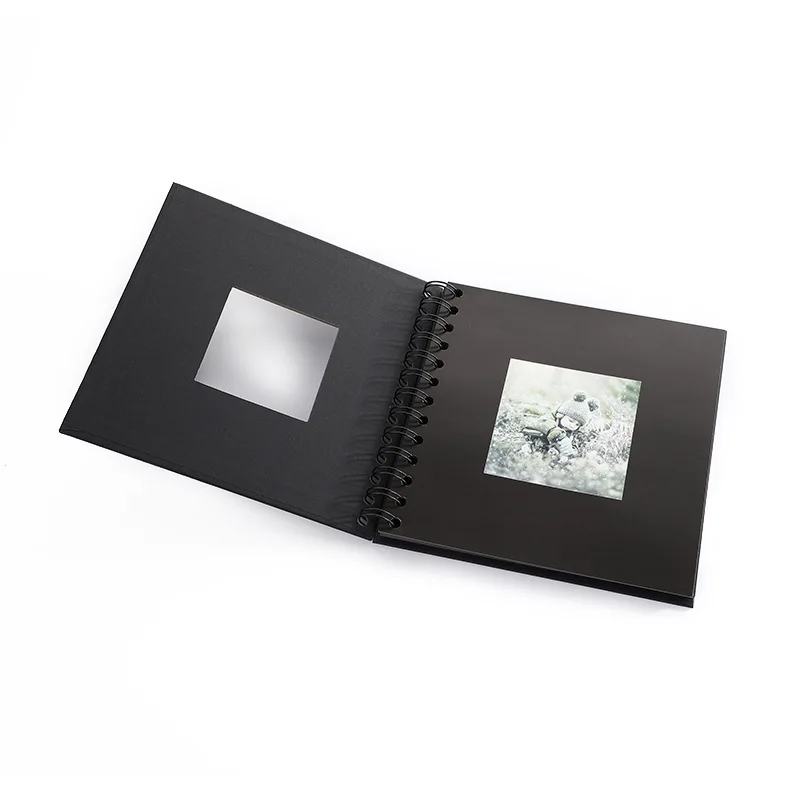 DIY Hard Cover Scrapbook Photo Album Colorful Stickers Scrapbooking