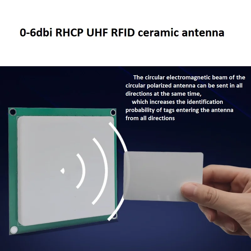 Керамическая UHF RFID антенна 0-5 5 дБи с индивидуальными разъемами низкомощный качественный пассивный считыватель модуль для бесплатного SDK &