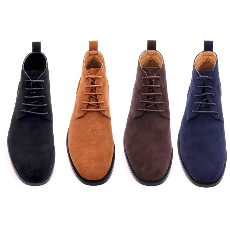2019 New design Suede leather Casual man Derby dress boots Lace-Ups boots