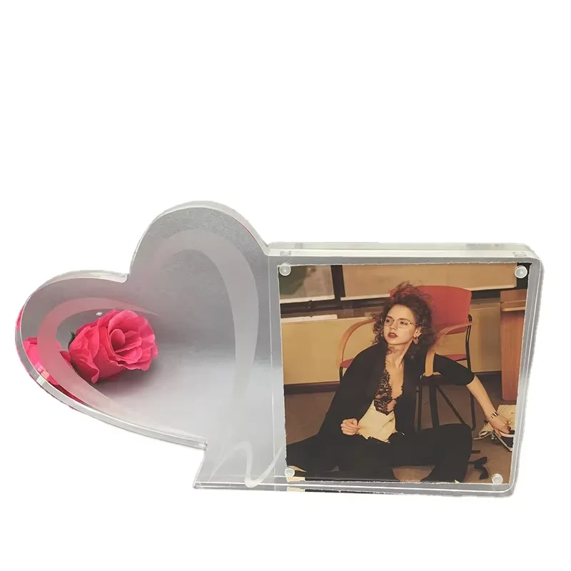 Wedding Acrylic Funny Photo Frame Acrylic Photo Frame Strong Magnetic Price Card Transparent Crystal Acrylic Magnet Photo