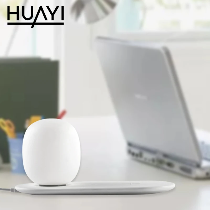  HUAYI оптовая продажа спальня мобильного телефона Беспроводная зарядная панель с регулируемой яркостью Светодиодная настольная