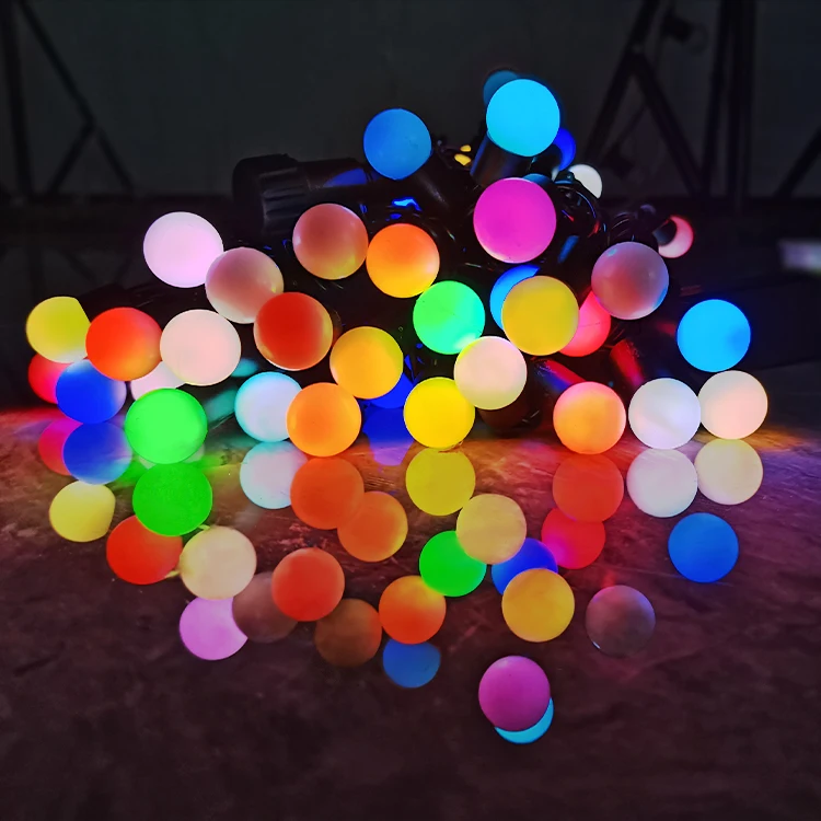 RGB Гирлянда с маленькими шариками светодиодная гирлянда для рождества вечеринки свадьбы праздничное украшение водонепроницаемая 10 м