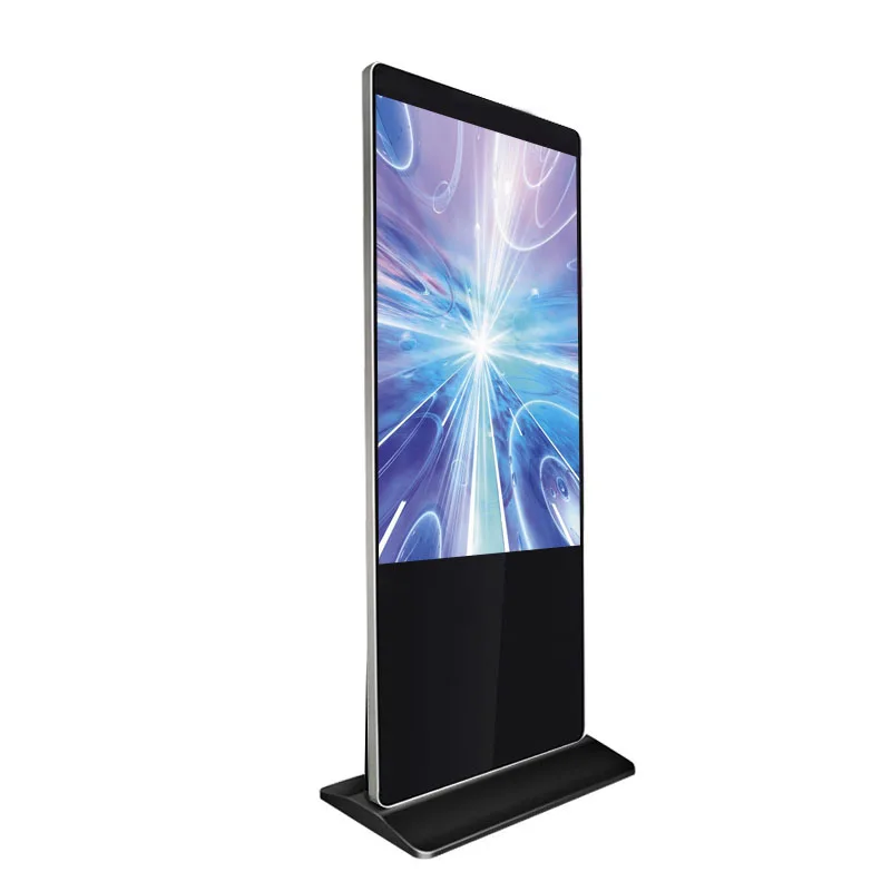 43 inch LCD Aidvertising Screen Totem Floor Stand Indoor FHD Digital Signage Display