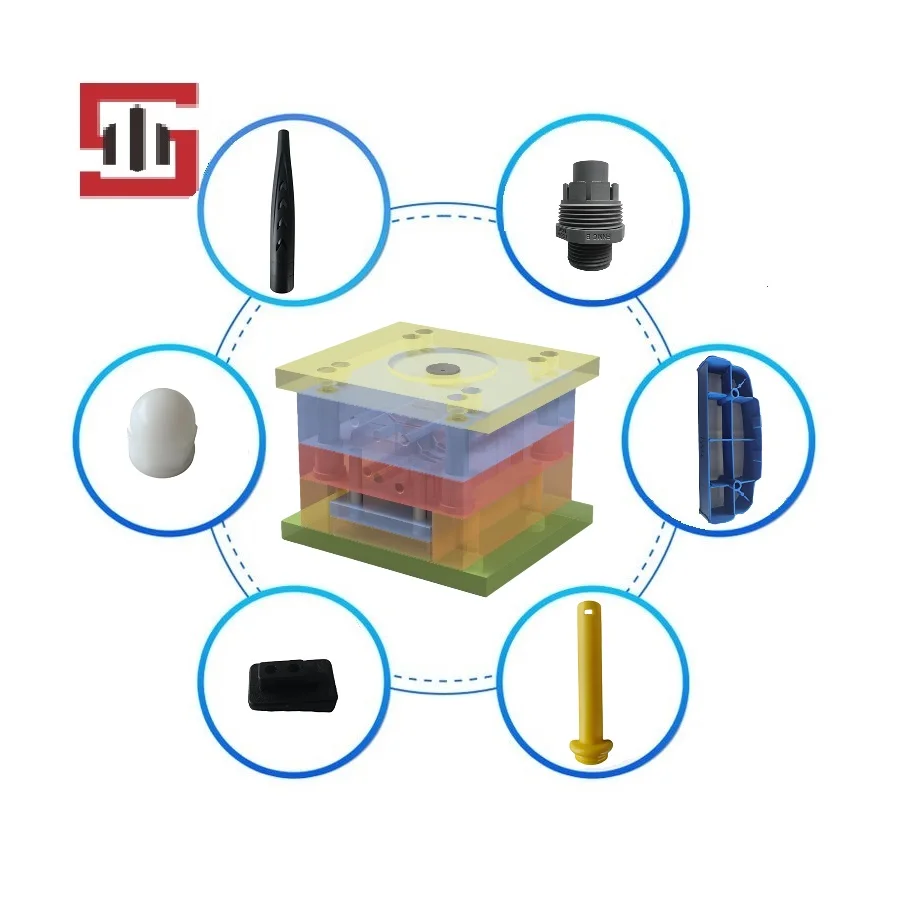 OEM HDPE/PP/ABS Plastic Injection Molding Plastic Service Rubber Machinery Parts Custom Plastic