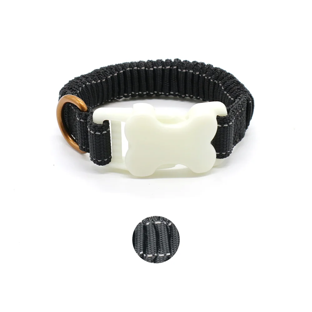 Belt Crown Nylon Night Collar for Medium Dogs  Reflective Band Cat Collar  self-Luminescence Strap Puppy