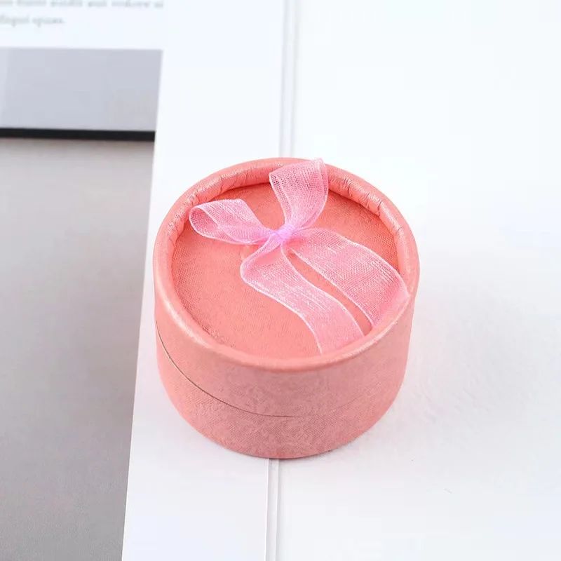 Hot sale Custom Round Ring Earring Gift Cardboard Packaging Jewelry Box