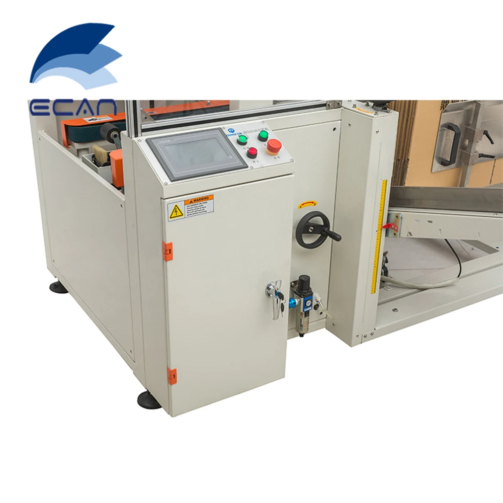 DKX4540 Automatic Carton Erector with Flaps Folding and bottom sealing function