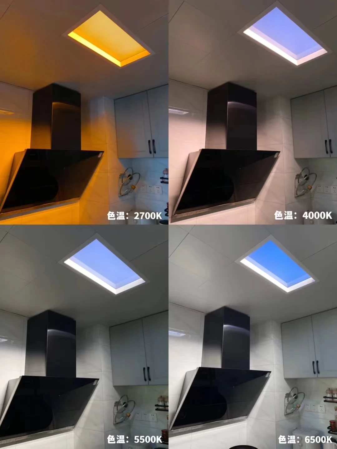 Smart tuya home India natural blue lights led sky panel ceiling artificial intelligent virtual sunlight skylight
