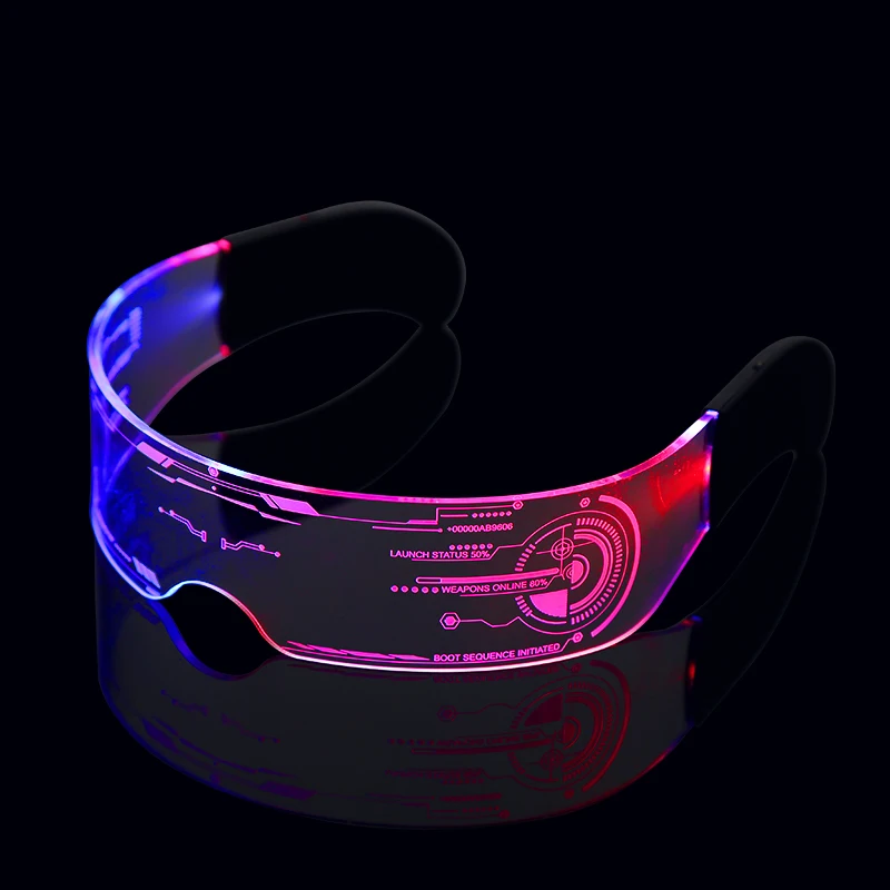 Pretty Custom Logo Light Up Toys Fashion Cool Flashing Led Glasses Party Favors Luminous Party Glasses Led Party Glasses for Kid