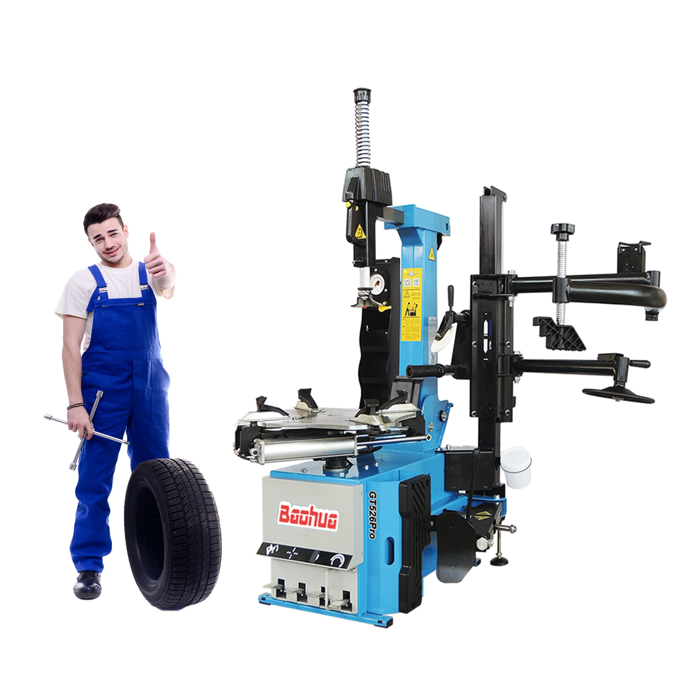 Baohua Automatic Car Tire Changer with Help5 Pneumaticr Assist Arm