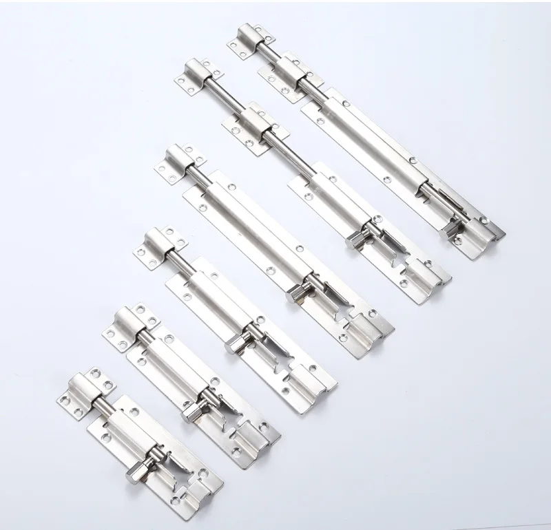 Stainless Steel Security bolt lock with left & right direction sliding latch