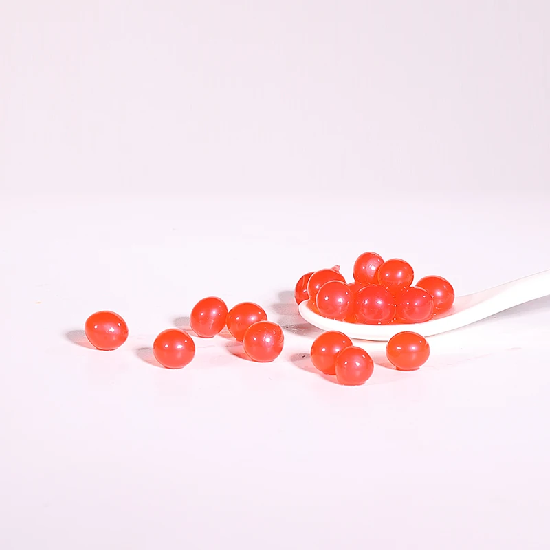 Doking Strawberry Popping Boba Flavored Popping Boba Pearls Juice Bursting Ball for Bubble Tea