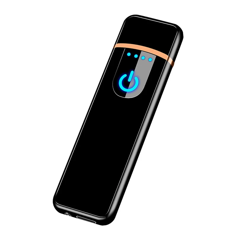 Ветрозащитная Usb-зажигалка со сканером отпечатков пальцев рекламная Электронная зажигалка с индивидуальным логотипом оптовая продажа