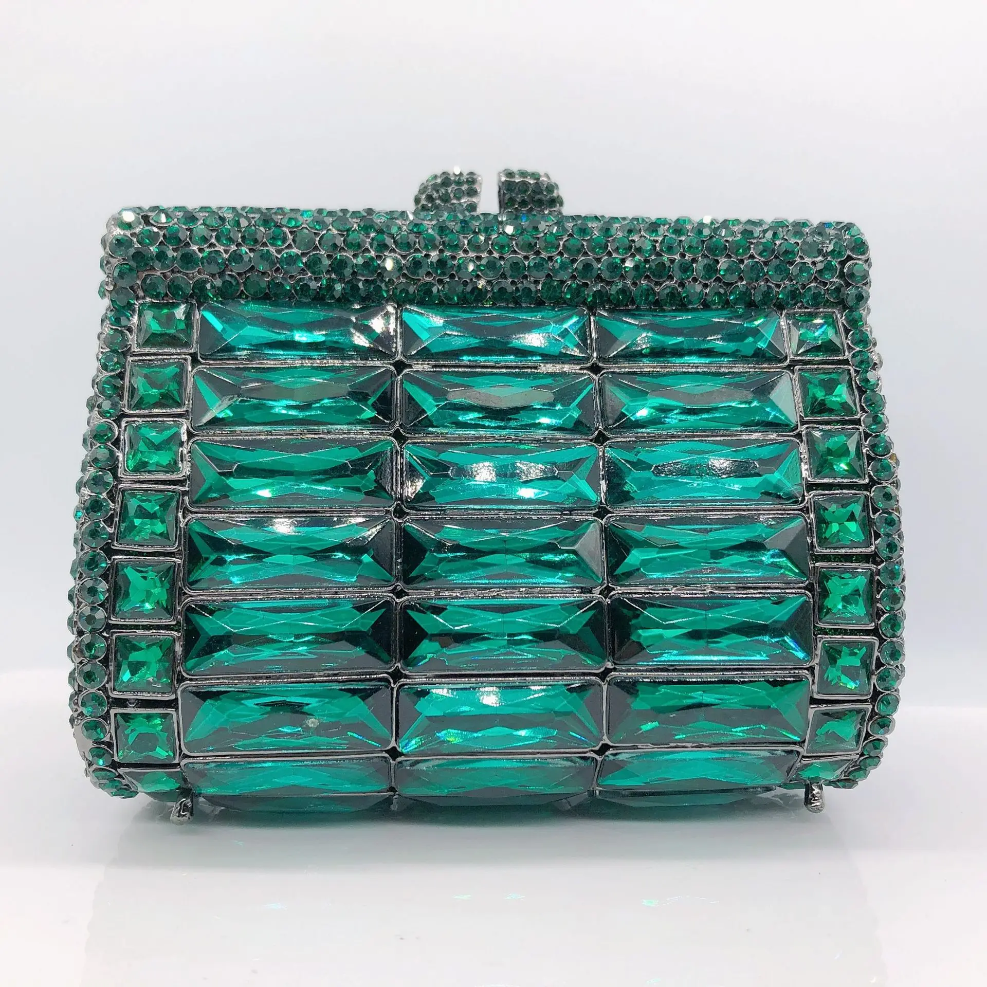 Factory Supply In Stock Different Style Rhinestone Clutch Birthday Party Purse Crystal Handbag Crossbody Women Evening Bag