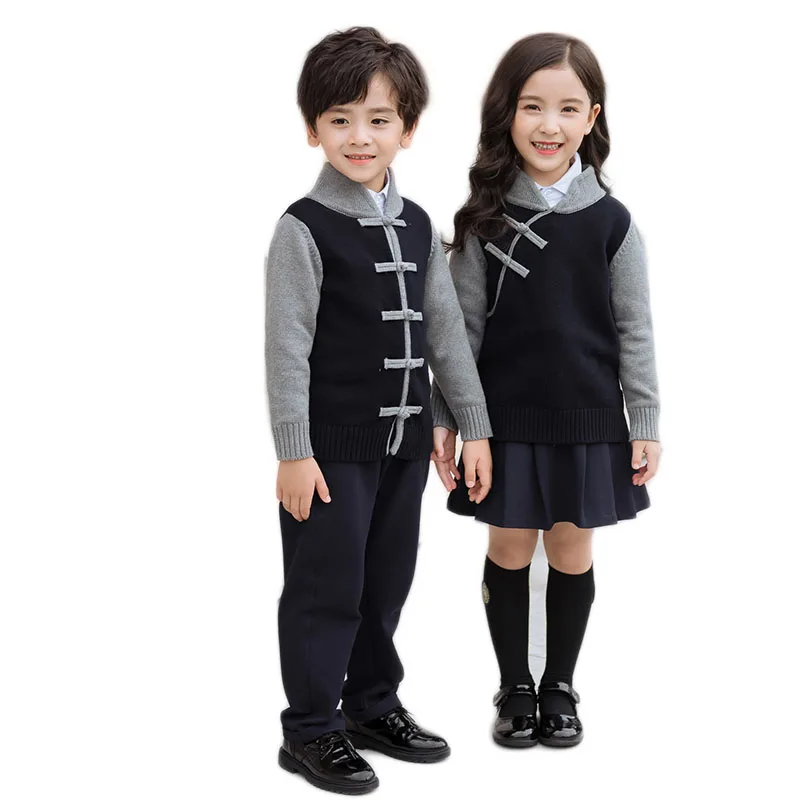 wholesale custom new models kids wear kindergarten school uniforms