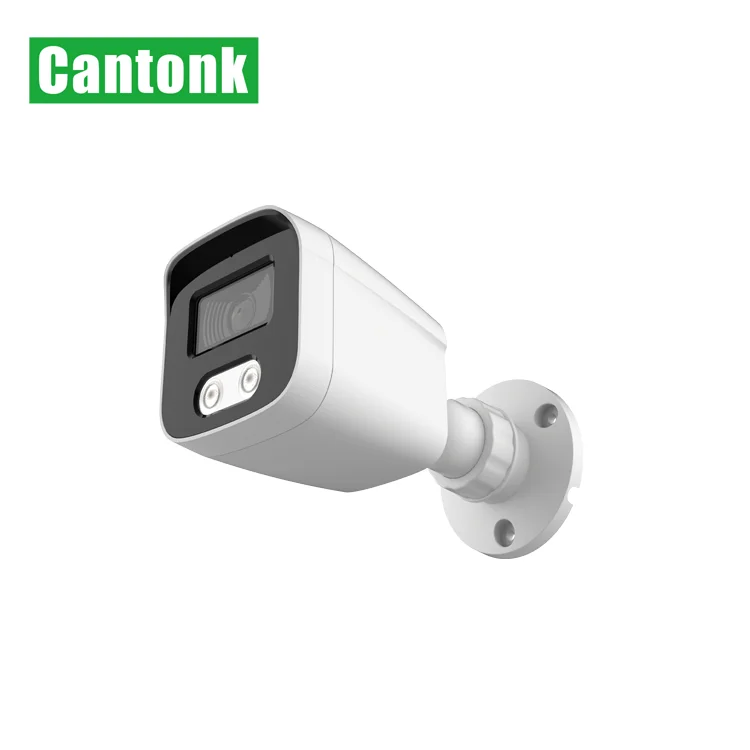Cantonk Built-in Mic Full Color Night Vision Bullet Camera CCTV IP Camera