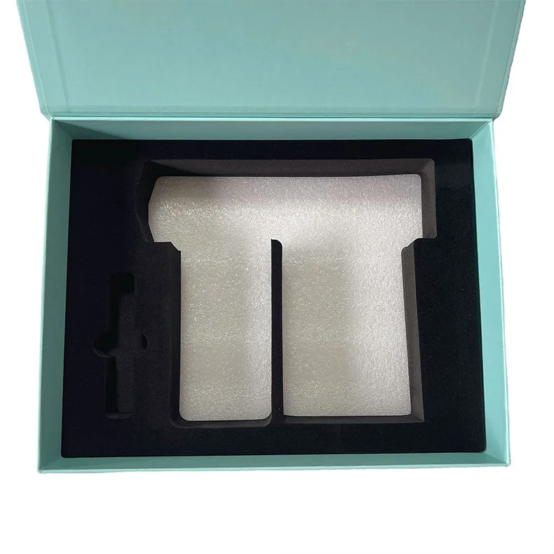 China factory custom logo eco friendly skincare paper box cosmetic empty cream packaging folding book shape paper box with foam