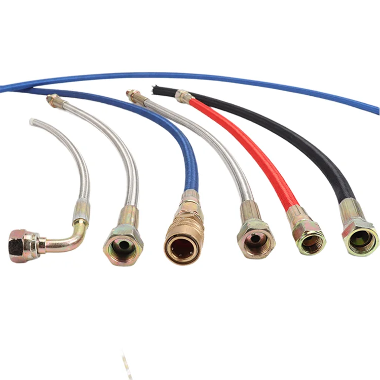 Wire Braided Poly te-tra fluoroethylene Flexible Metal PTFE Hose