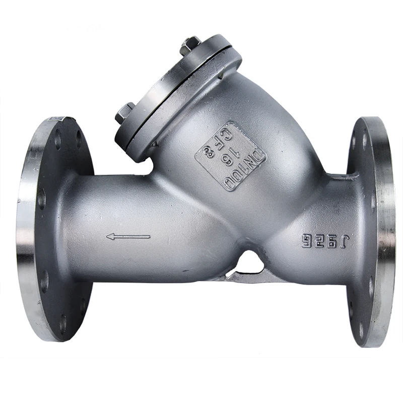 steel stainless cf8 cf8m pn25 150LB  1.6Mpa flange Y type strainer control ss filter valve