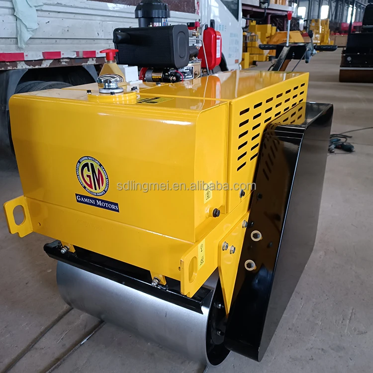 Double Drums Walk Behind Ride On Asphalt Road Mini Vibrator Tandem Roller