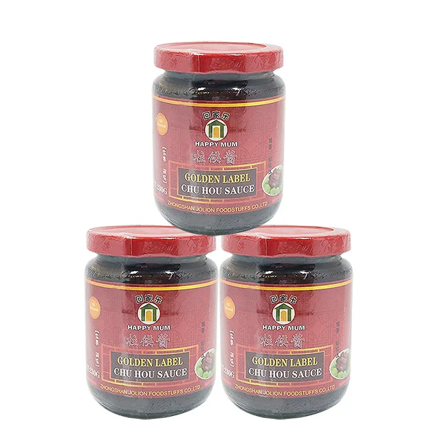 JOLION 230g Jar Glass Bottle Packaging Wholesale Bulk Chinese Famous Braising Sauce Asina Cooking Seasoning Chu Hou Paste
