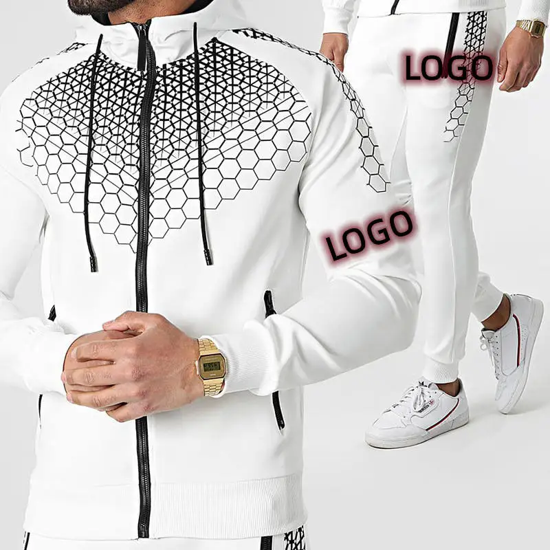 RTS Fall Sports Suit Outfits High Quality Comfortable Plain Joggers Suits Zipper up Training Sports Wear Tracksuits For Men