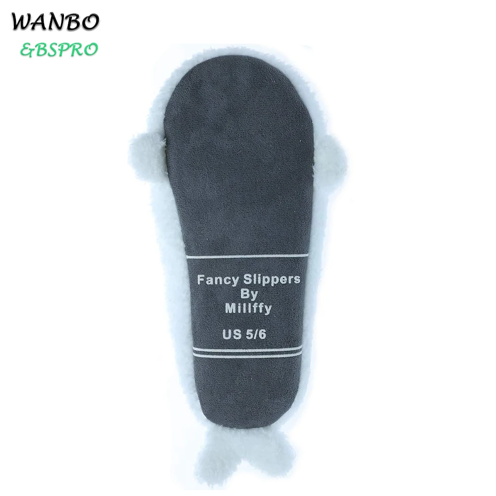 
BSPRO #CHPS0303 plush seal cute household indoor keep warm snow white shoes 