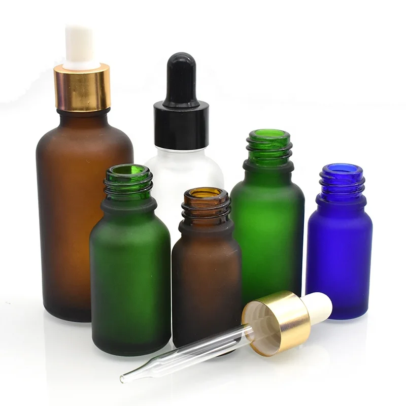 Бесплатный образец матовый Янтарный стеклянный флакон для серума 10 мл 30 прозрачный