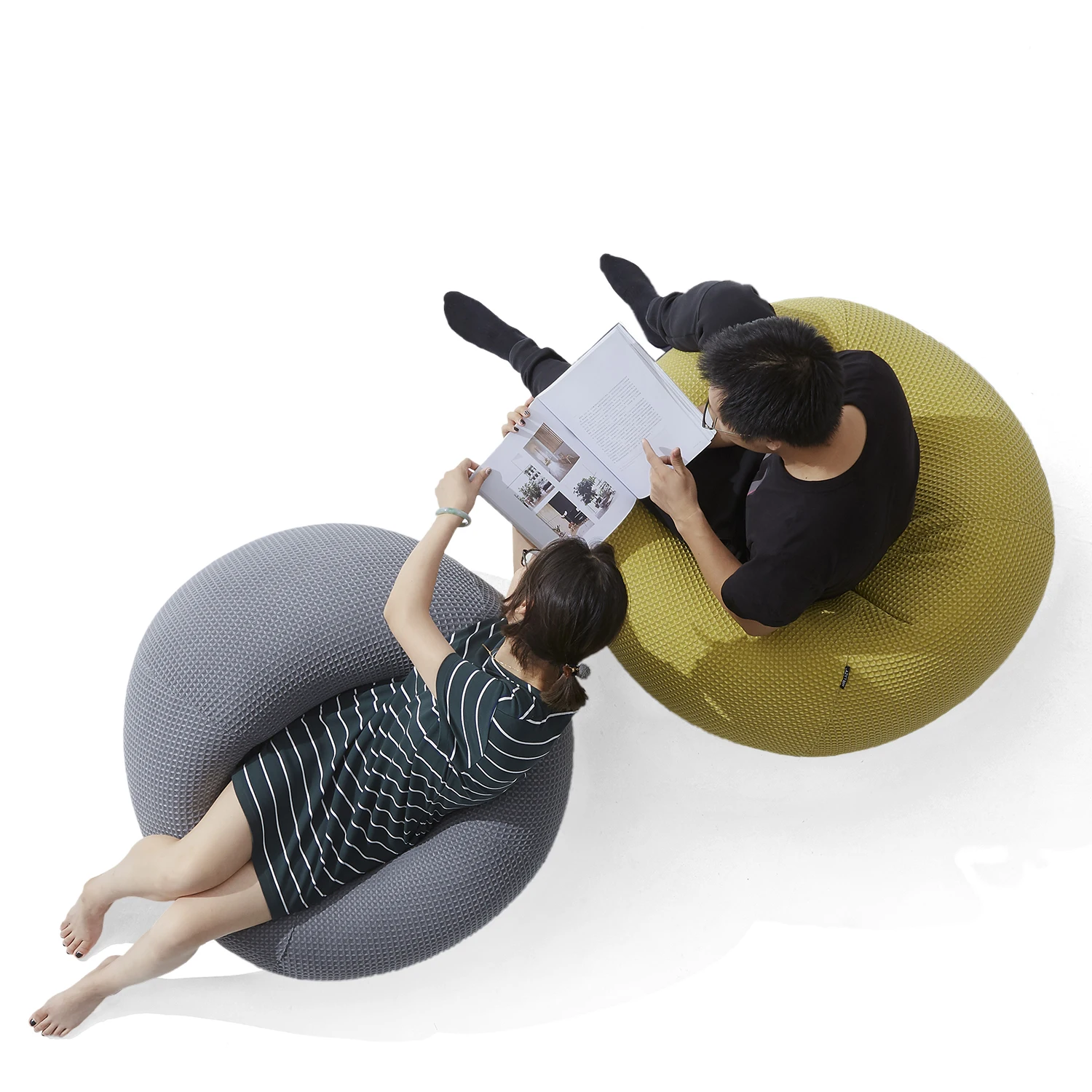 
Classic Bean Bag Sofa Chairs Without Filler Lazy Lounger Bean Bag Storage Chair Cover for Adults Kids Indoor Outdoor Home Garden 