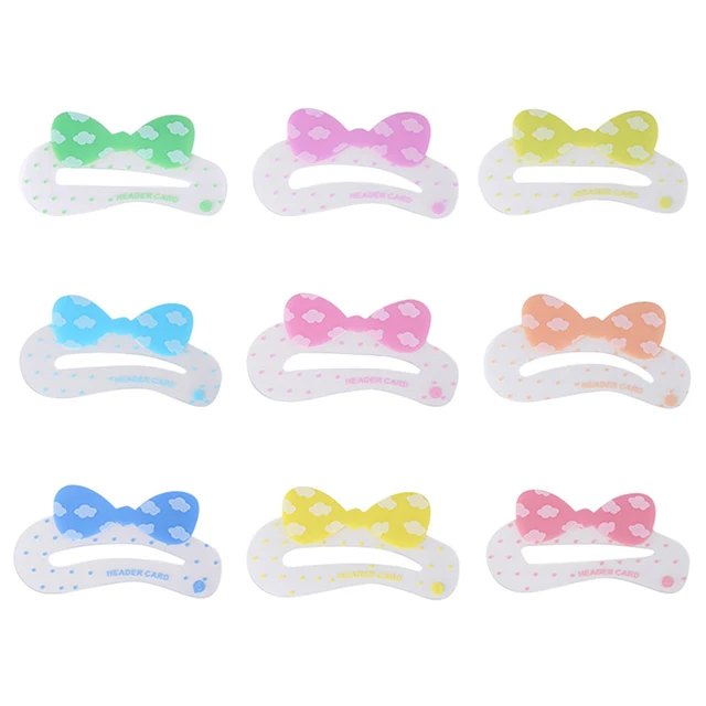 Lameila 9 pcs washable eyebrow shapes stencil cartoon printing different shape eyebrow shape template stencil A0205