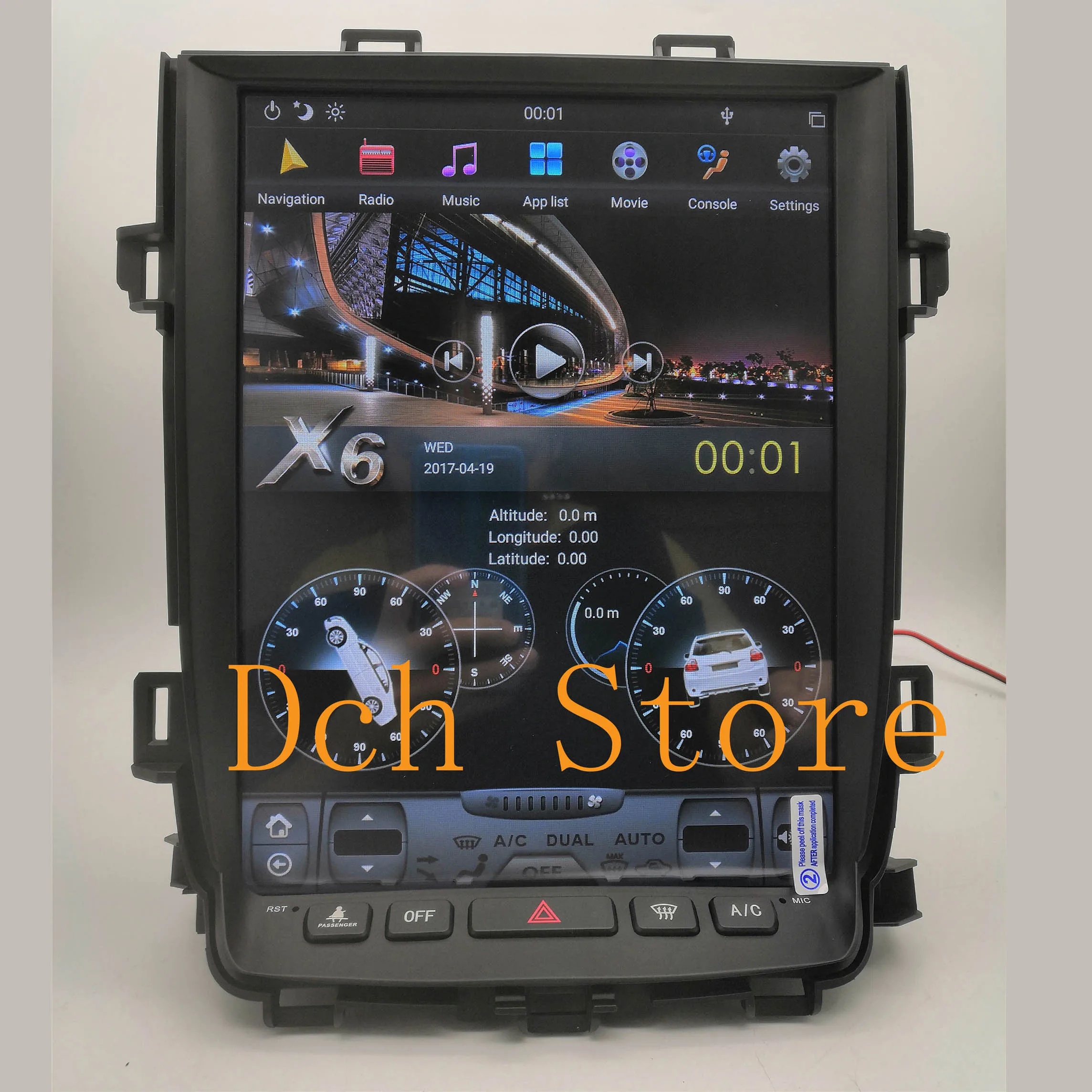 12.1 inch android 11 car dvd player gps navigation car for alphard 20 series 2008-2014 tesla screen stereo auto PX6 CARPLAY