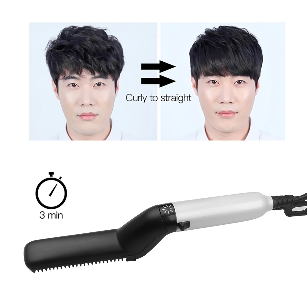Multifunctional Electric Hair Curler Styling Tools Beard Straightener Comb For Men