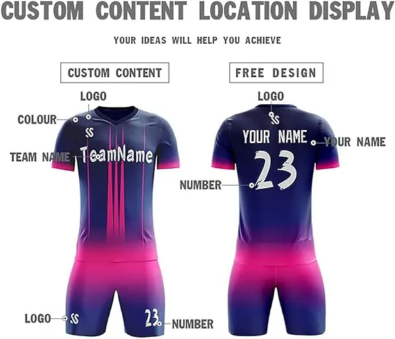Player Version No Logo Plain Soccer Jersey Supplier Retro Cheap Team Reversible Jerseys Football Sports Jersey Blank Soccer Wear