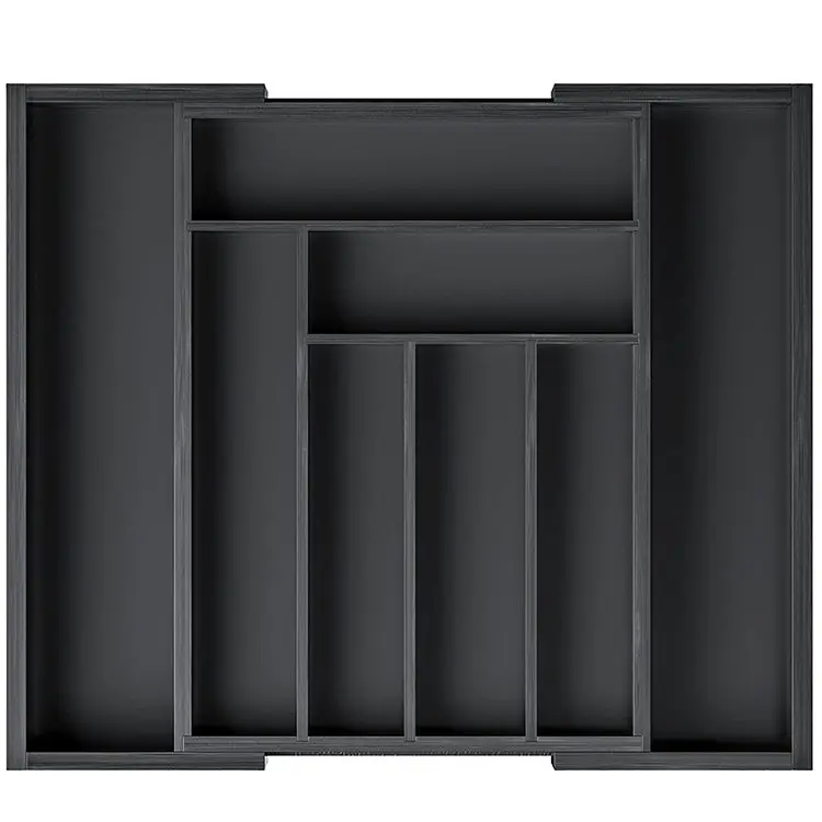 custom cutlery organizer Bamboo Expandable Drawer Organizer Adjustable Cutlery Tray organizer for the kitchen drawer