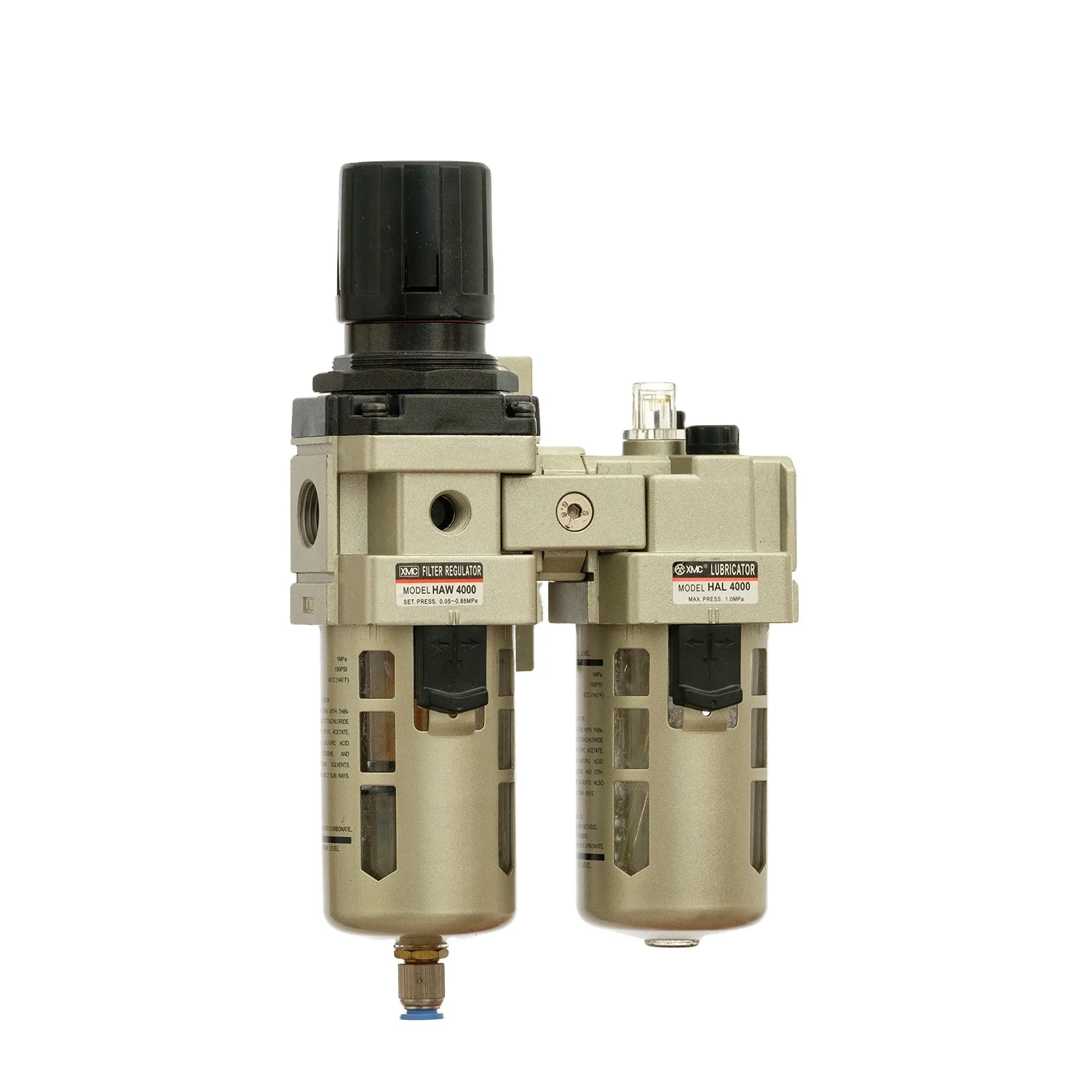 XMC HAC4010-04 G1/2' aluminum die-casting FRL pneumatic air pressure regulator filter for welding machine