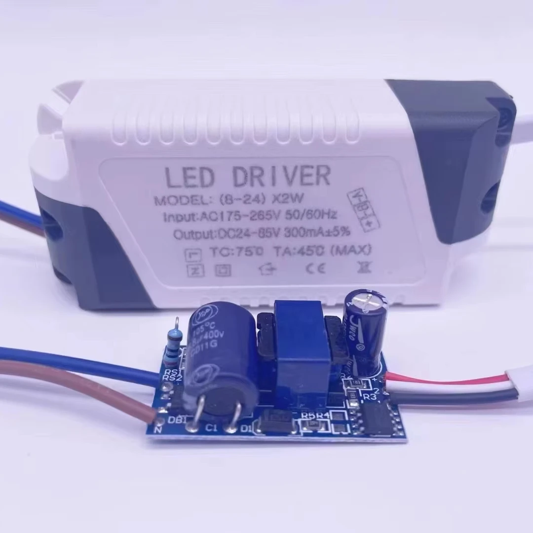 Три фактора цветовой температуры AC175-265V пластиковые драйверы не являются водонепроницаемыми дешевый светодиодный источник питания неизолированный привод