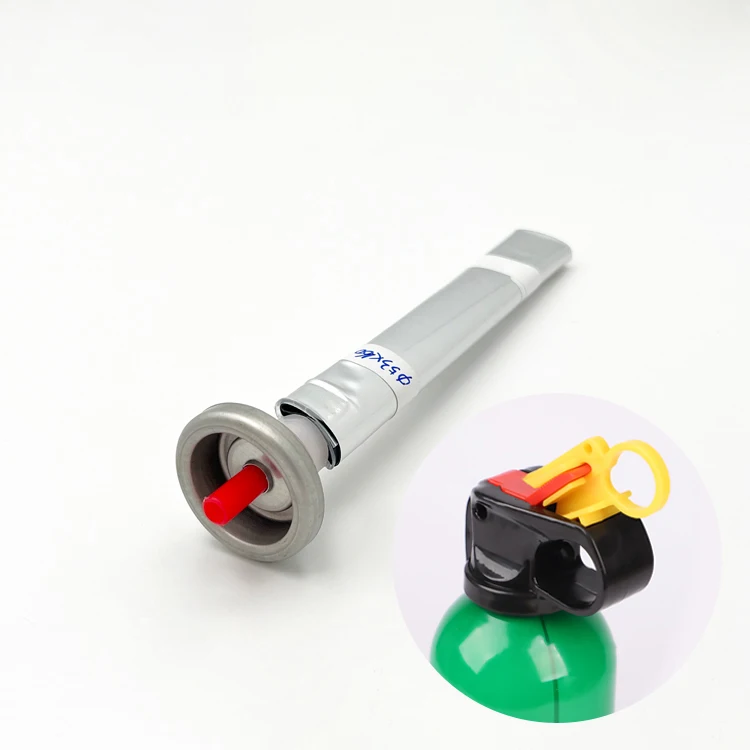 Long Side Aluminum Cup 6Mm Male Valve Fire Extinguisher Valve Aerosol Bag Quadratic Element