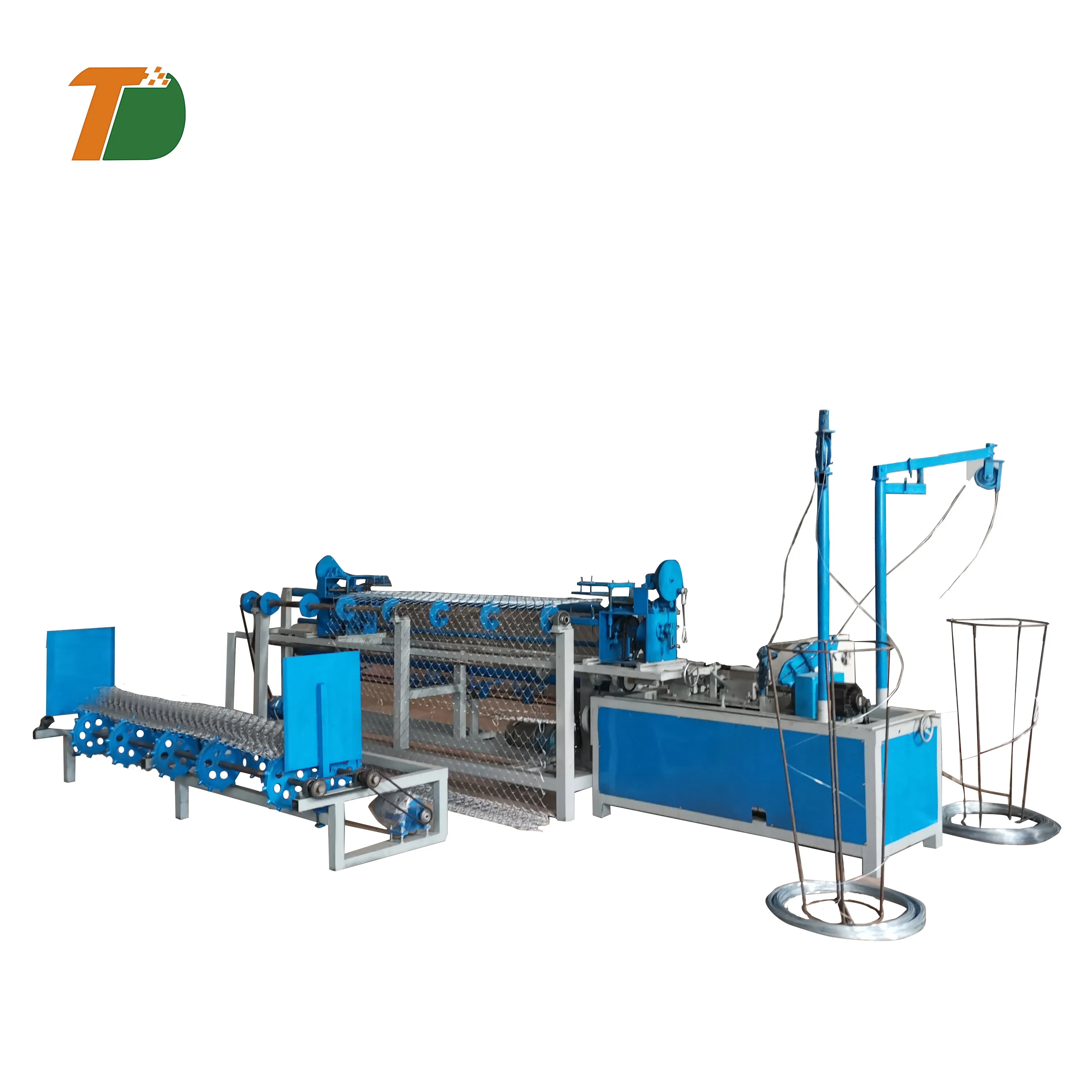 Germany fencing chain link fence machine double wire mesh chain link fence net making machine for hot sale