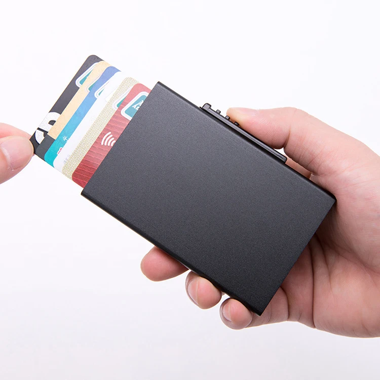 
aluminum RFID card holder, metal card holder as a great business gift 